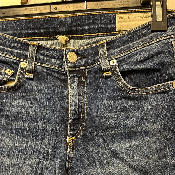 rag & bone Dark Blue Skinny Jeans - Picture 2 of 6